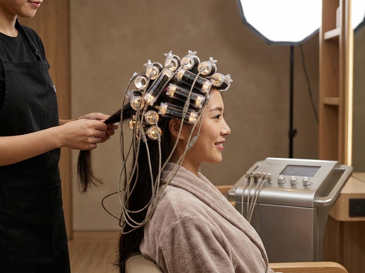 Kỹ thuật uốn nóng tạo lọn tóc bồng bềnh tại salon
